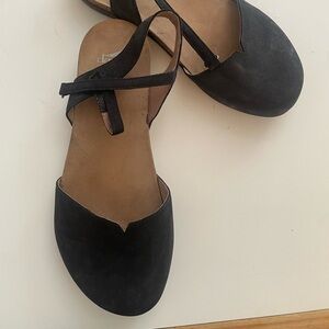 Gabor Black Wedge Sandals